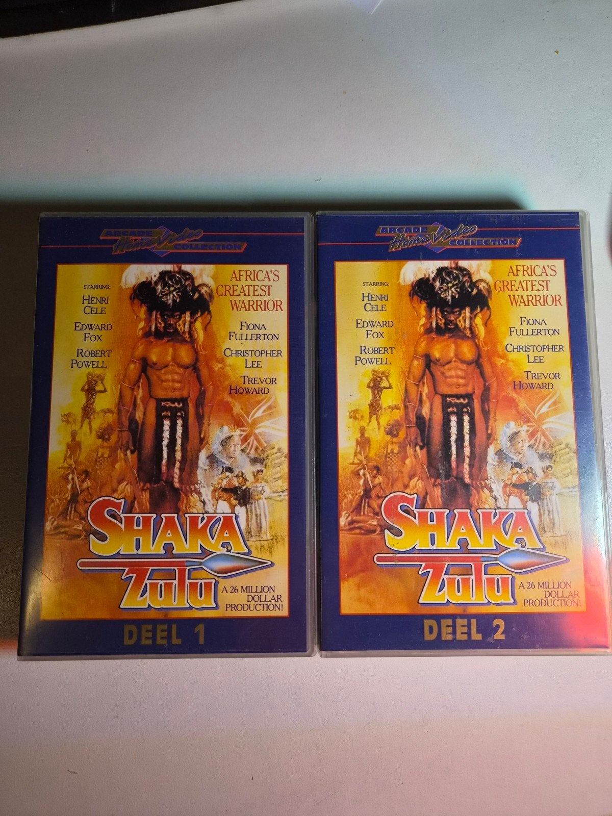 Shaka Zulu VHS - Deel 1 & 2 (Arcade Home Video Collection), Vanaf 16 jaar, Drama, Nederlands ondertiteld, Ophalen of Verzenden