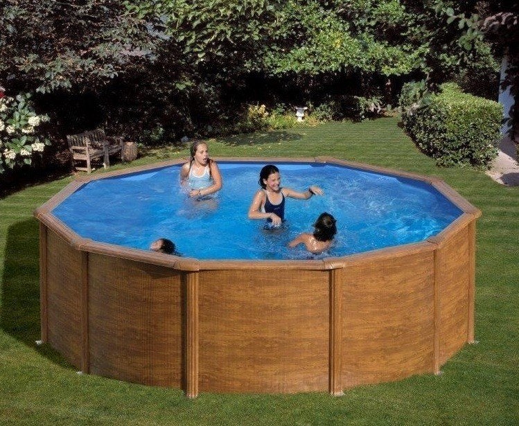 Nog 3 overjarige baden met 35 % korting, 120 cm of meer, Rond, Ophalen of Verzenden, 300 cm of meer