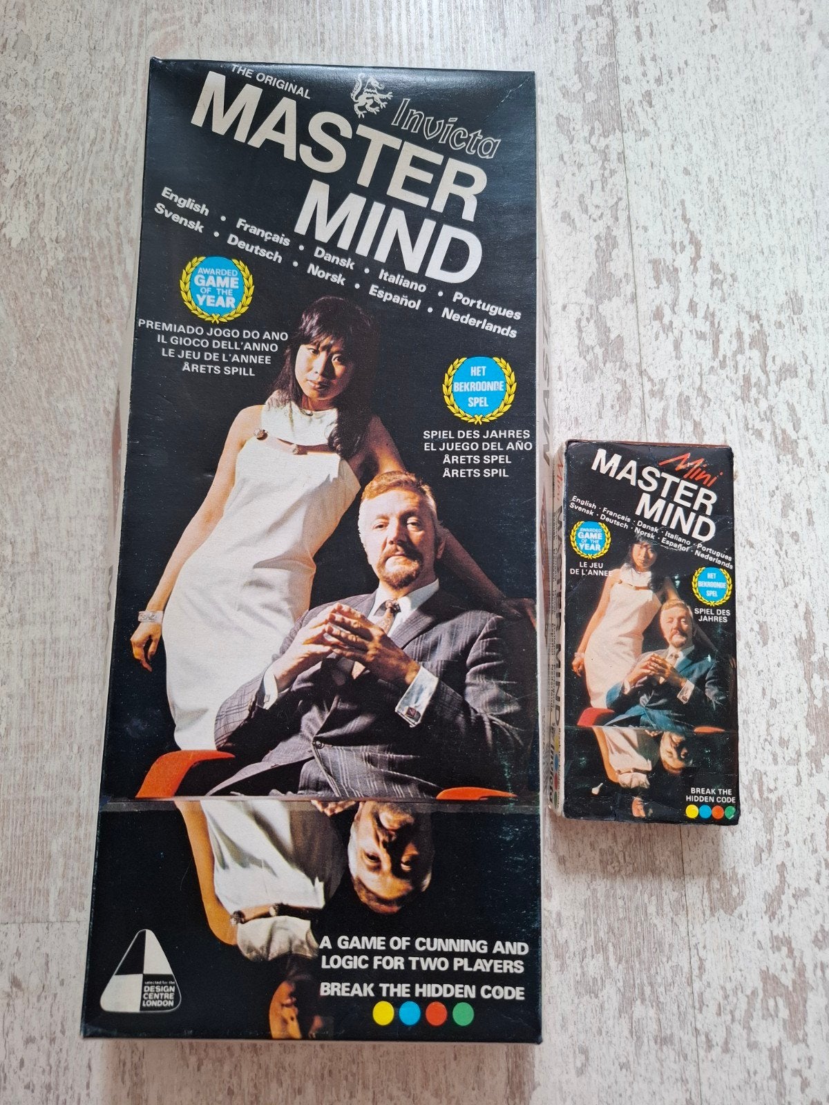 Invicta Mastermind of Mini Mastermind bordspel spel, Gebruikt, Ophalen of Verzenden, Reisspel, Invicta