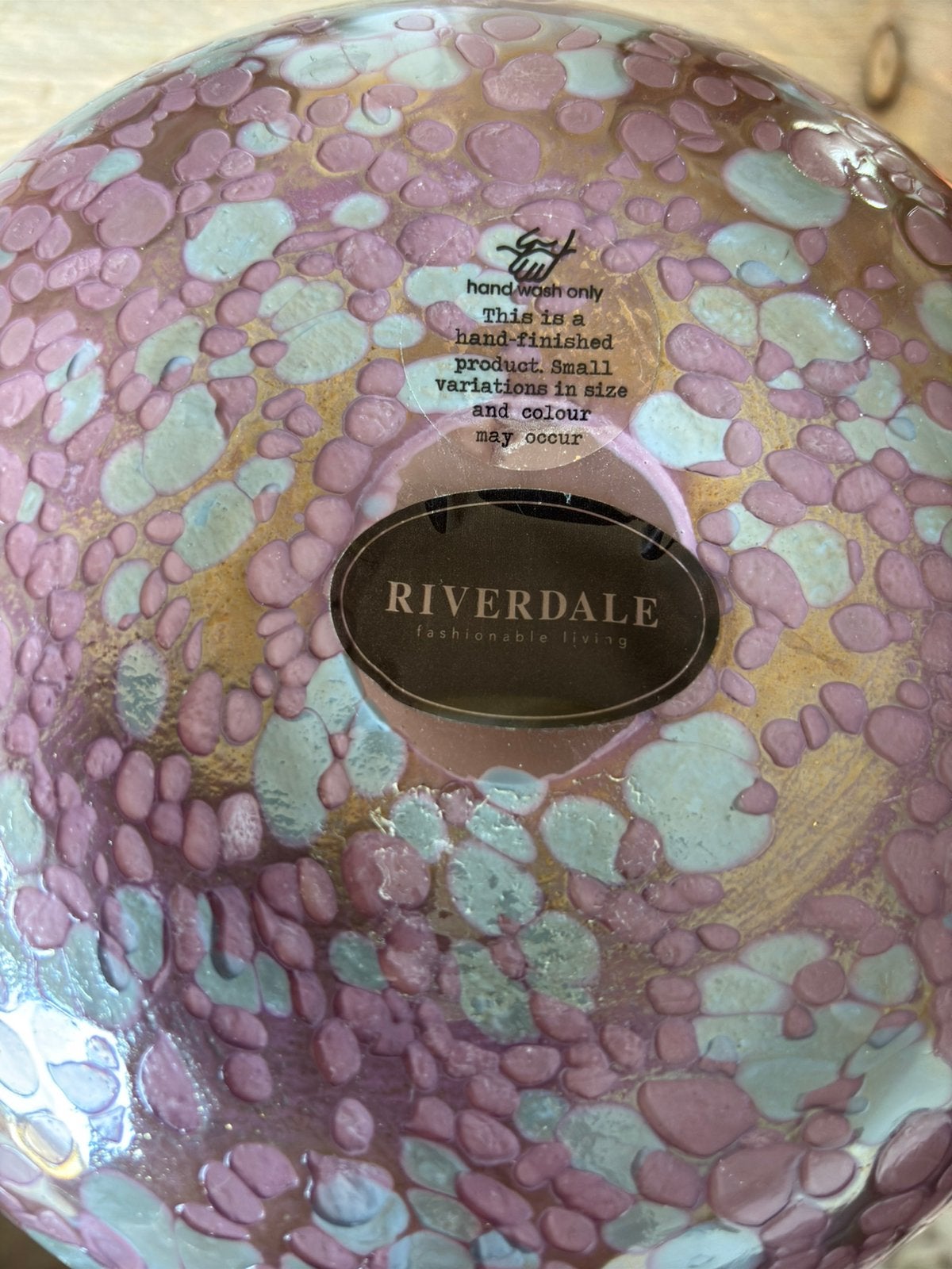 Riverdale vaas, Huis en Inrichting, Woonaccessoires | Vazen, Ophalen of Verzenden, Zo goed als nieuw, Overige kleuren, Glas