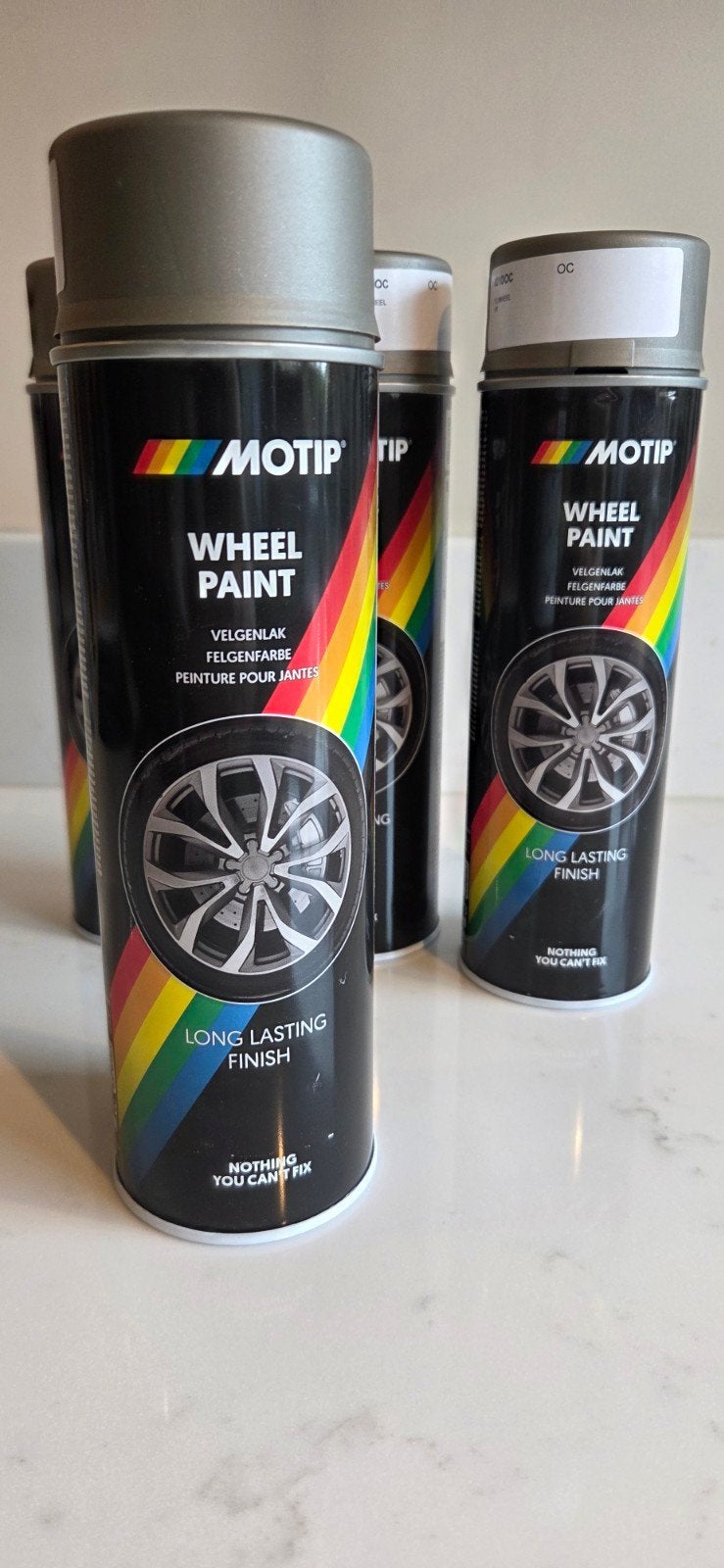 Motip Velgenlak Spuitbus - Steelwheel Acier (Ongebruikt), Ophalen