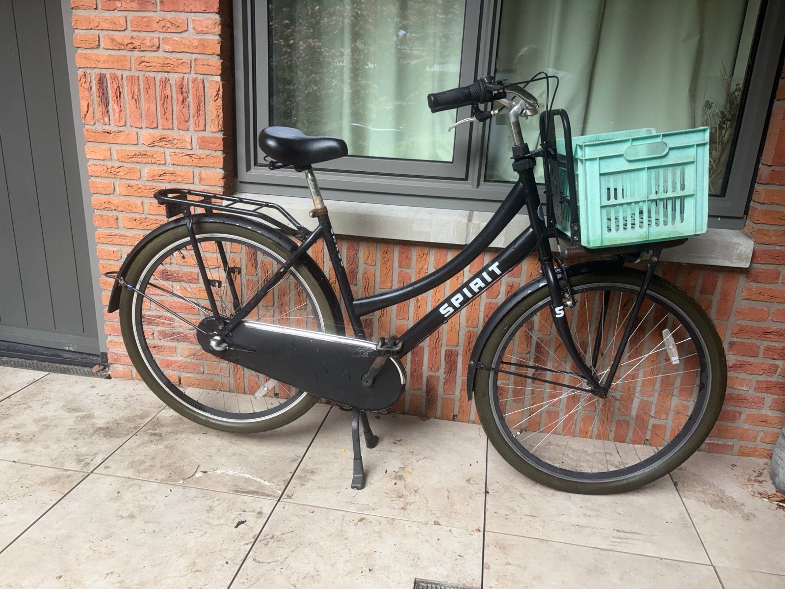 Spirit damesfiets met voordrager en krat, 50 tot 53 cm, Ophalen of Verzenden, Gebruikt, Overige merken