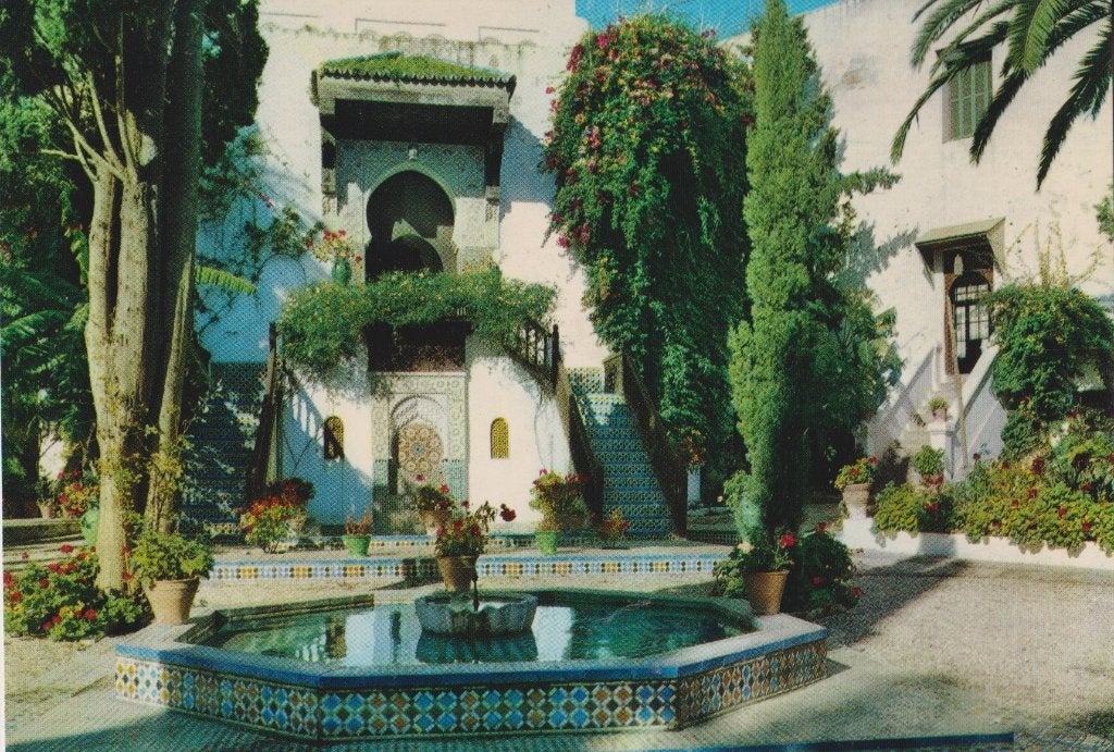 Marokko Tetouan Moorse Tuinen, Verzenden, 1960 tot 1980, Ongelopen, Gebouw