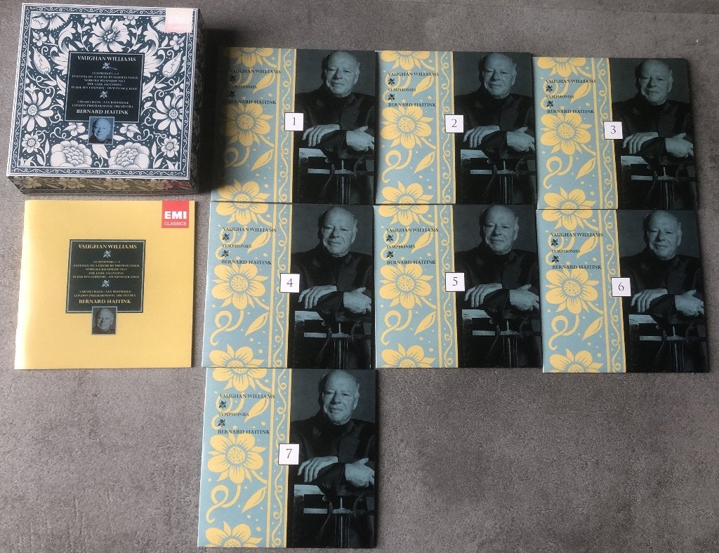VAUGHAN WILLIAMS - SYMPHONIES - BERNARD HAITINK -, Ophalen of Verzenden, Zo goed als nieuw, Boxset, Bach