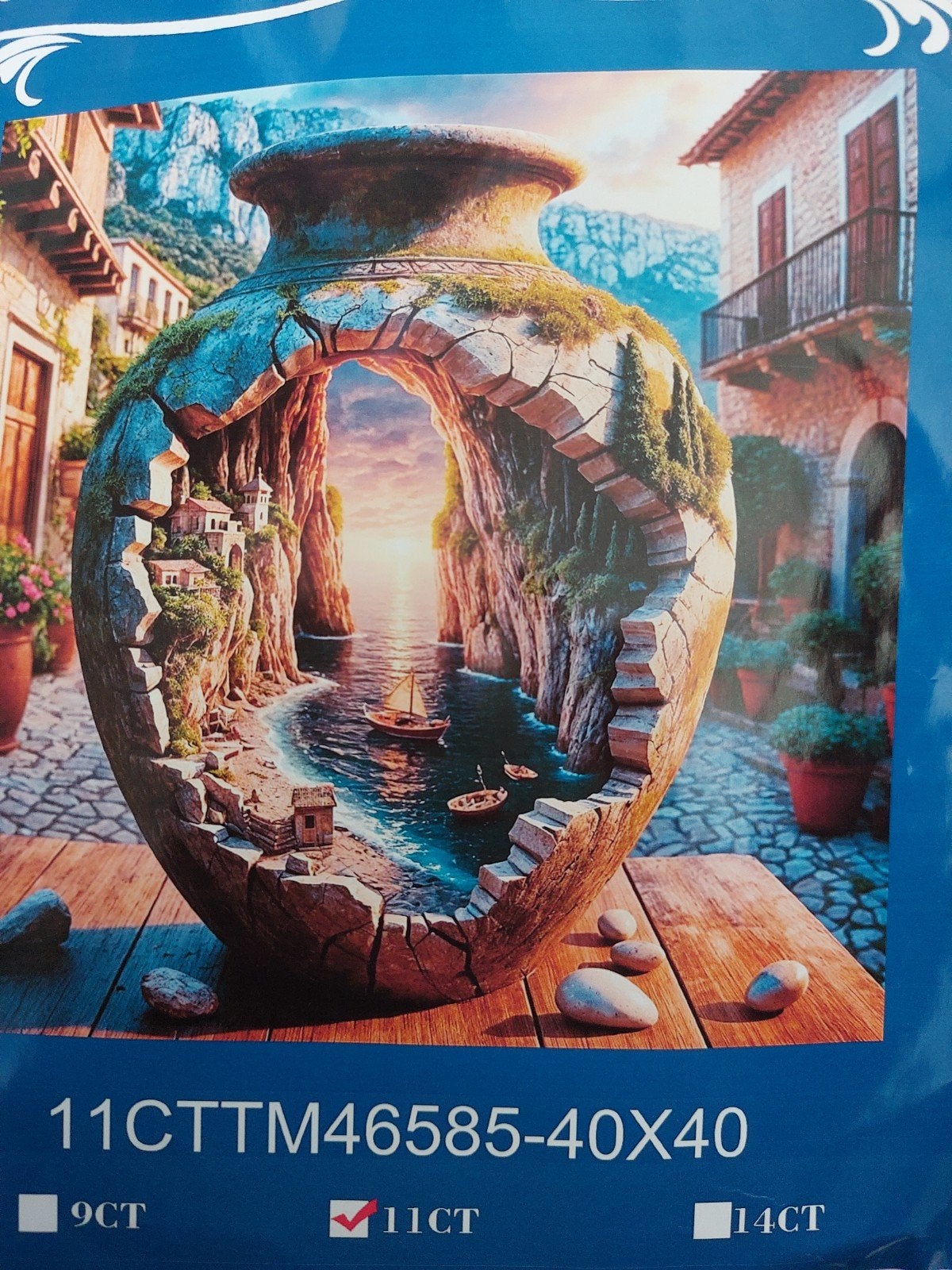 Zeer mooi voorbedrukt borduurpakket, Verzenden, Nieuw, Borduurpakket