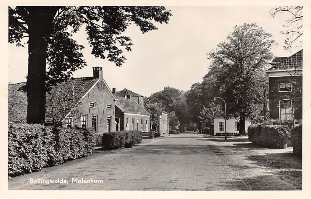 Bellingwolde Molenhorn 1956 Westerwolde Groningen, Verzenden, 1940 tot 1960, Gelopen, Groningen