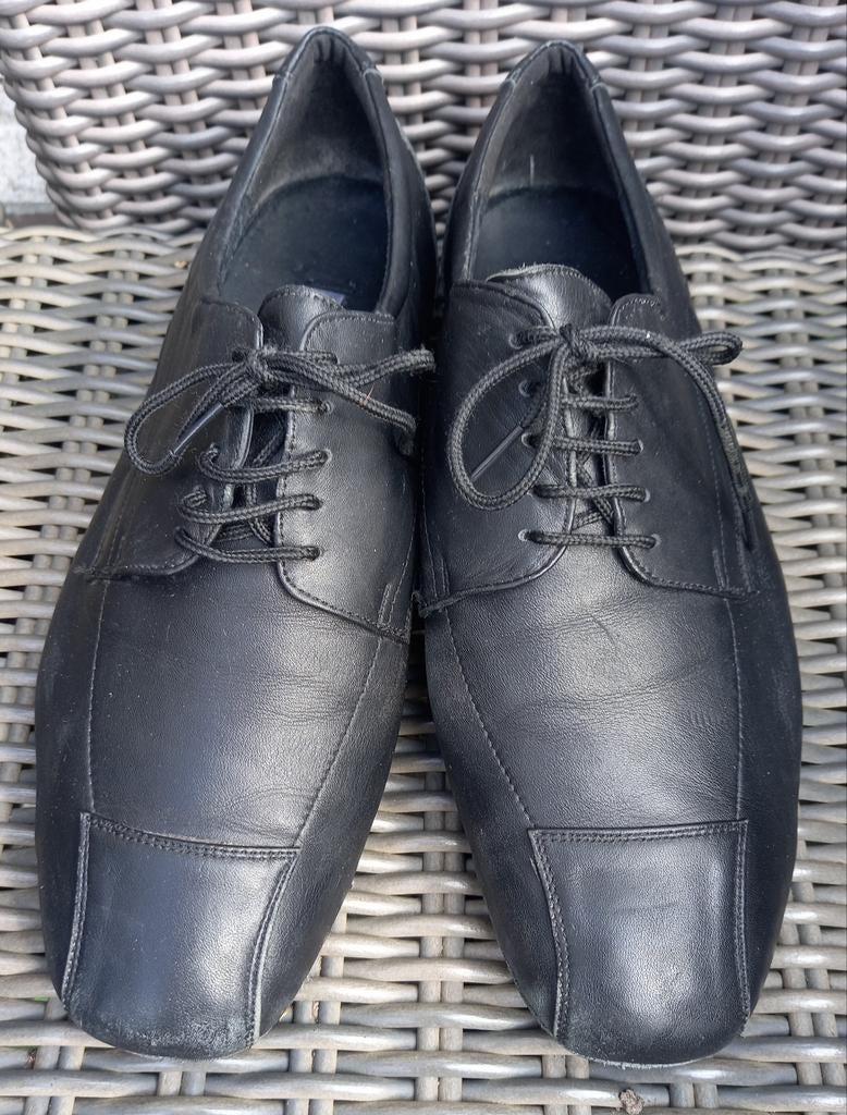 Dancelife Leren Heren Dansschoenen Zwart Maat 9 1/2, Zwart, Overige typen, Ophalen of Verzenden, Dancelife