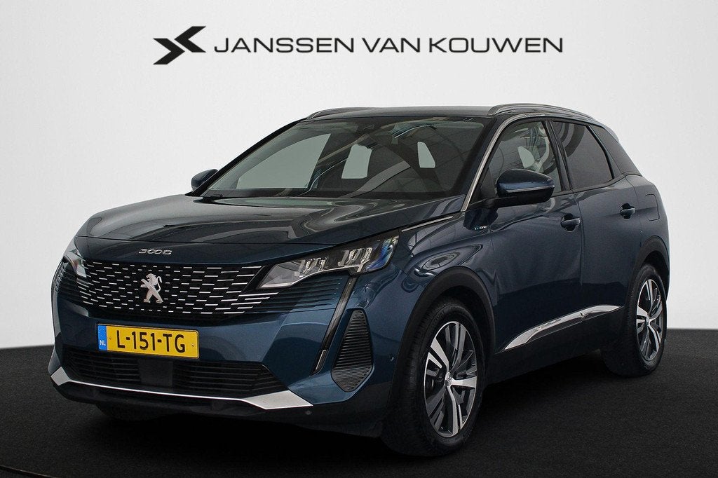 Peugeot 3008 1.6 HYbrid 225 Blue Lease Allure PHEV Navi Came, Euro 6, 4 cilinders, Blauw, Leder en Stof