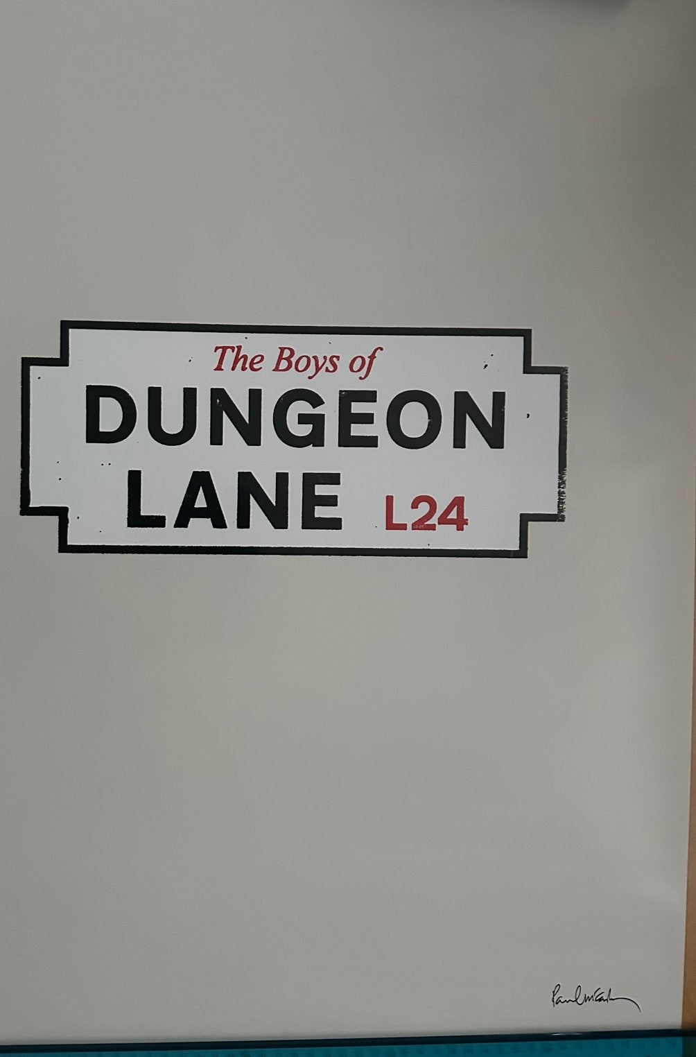 Paul McCartney poster Dungeon lane, Ophalen of Verzenden, Zo goed als nieuw, A1 t/m A3, Film en Tv