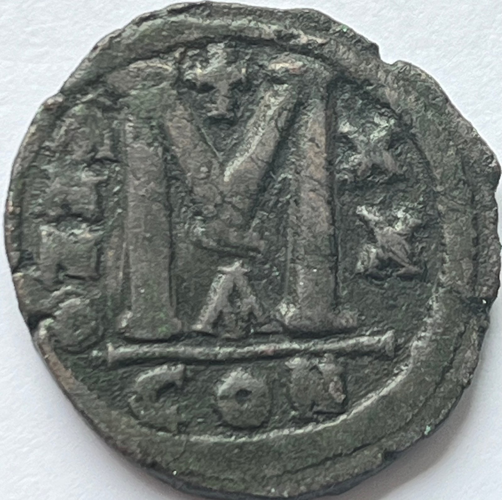 Byzantijnse Rijk follis Justinianus I, Ophalen of Verzenden, Overige landen, Losse munt