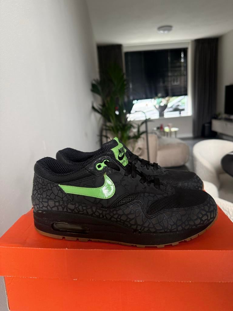 Nike Air Max 1 Hufquake (2007) maat 40,5, Zwart, Ophalen of Verzenden, Sneakers of Gympen, Gedragen