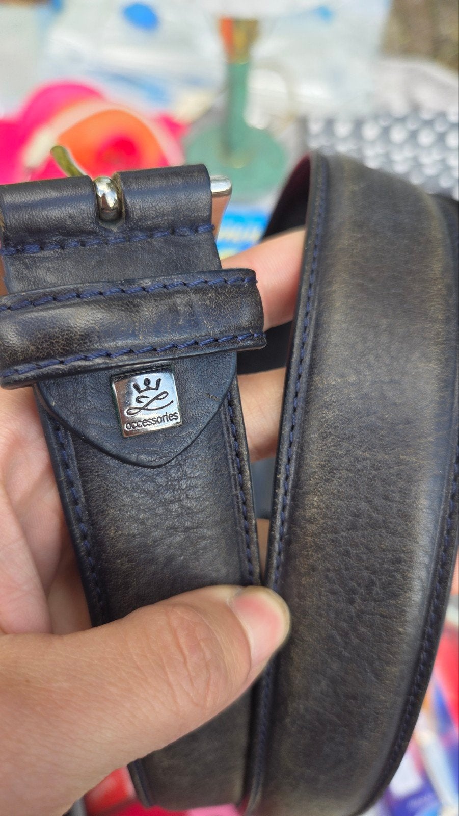 Lindenmann Leren Riem Maat 100, 100 cm of meer, Echt leder, Ophalen of Verzenden, Lindenmann