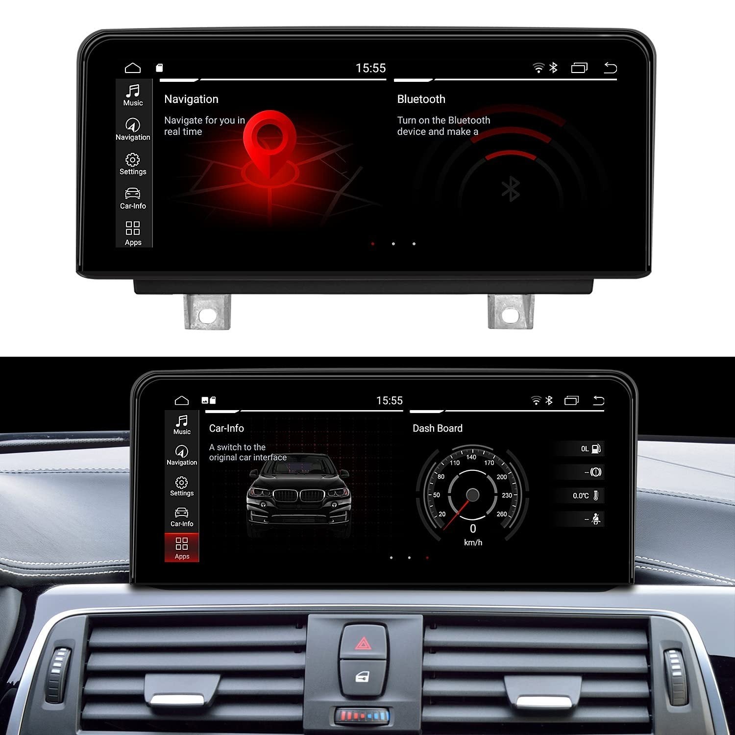 BMW 1-serie 3-serie 4-serie Carplay Android auto 10,25 INCH, Ophalen of Verzenden