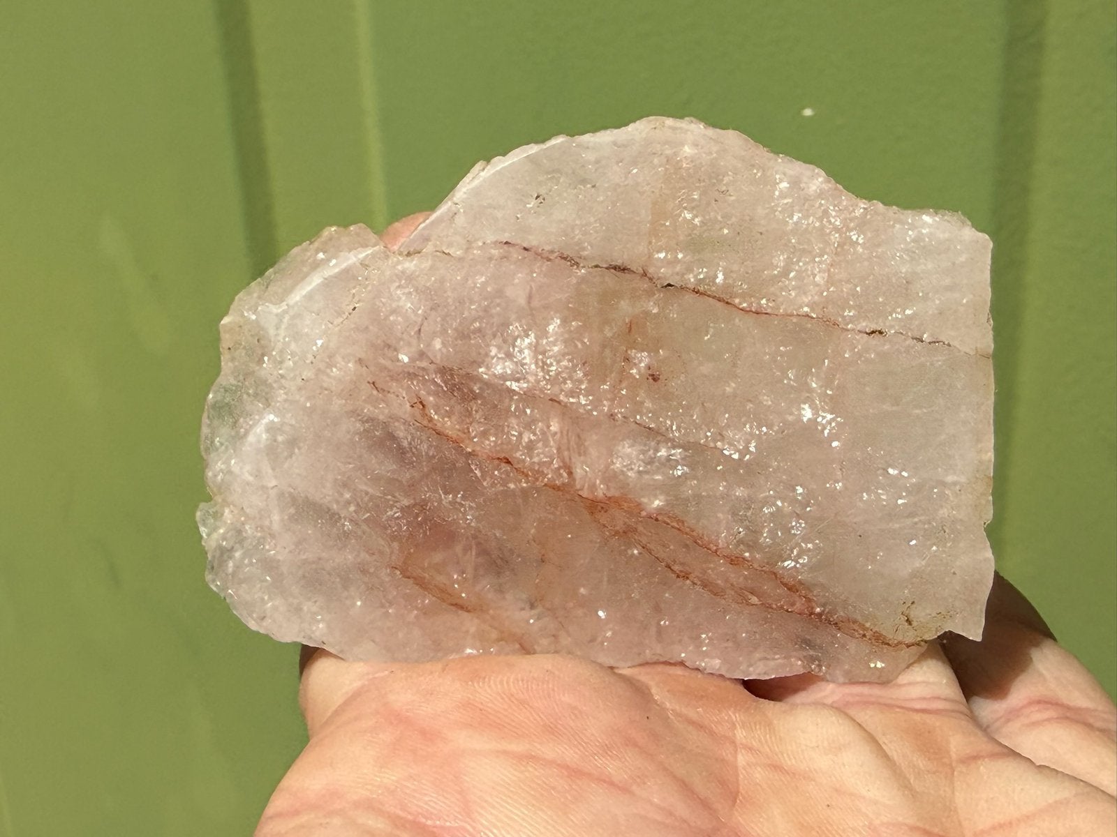 Red Healer Lemurian - Hematoide kwarts mineralen edelstenen, Ophalen of Verzenden, Mineraal