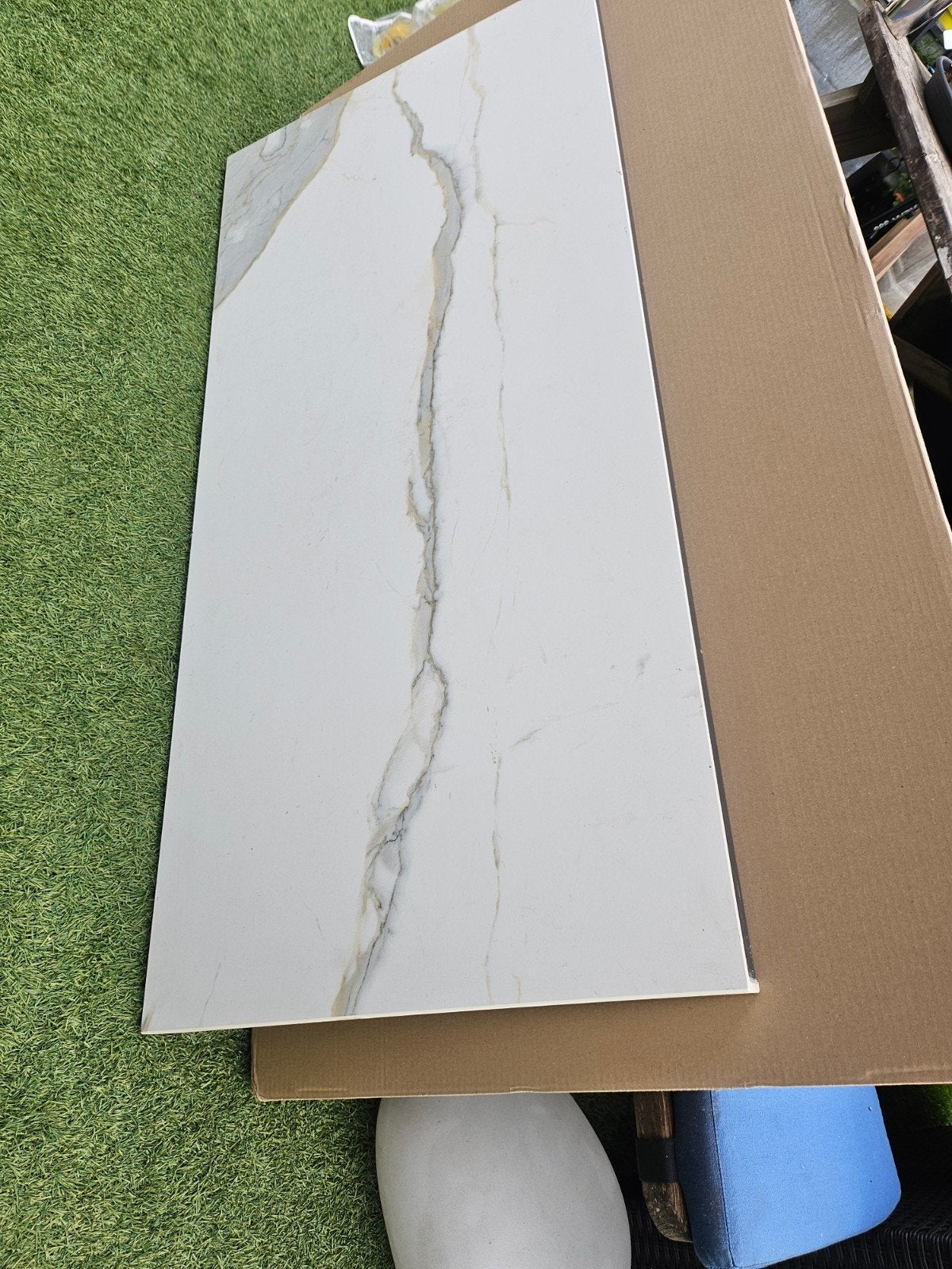 Witte Granieten tafel/aanrecht/keukenblok blad, Ophalen, Wit, Overige typen, Greeploos