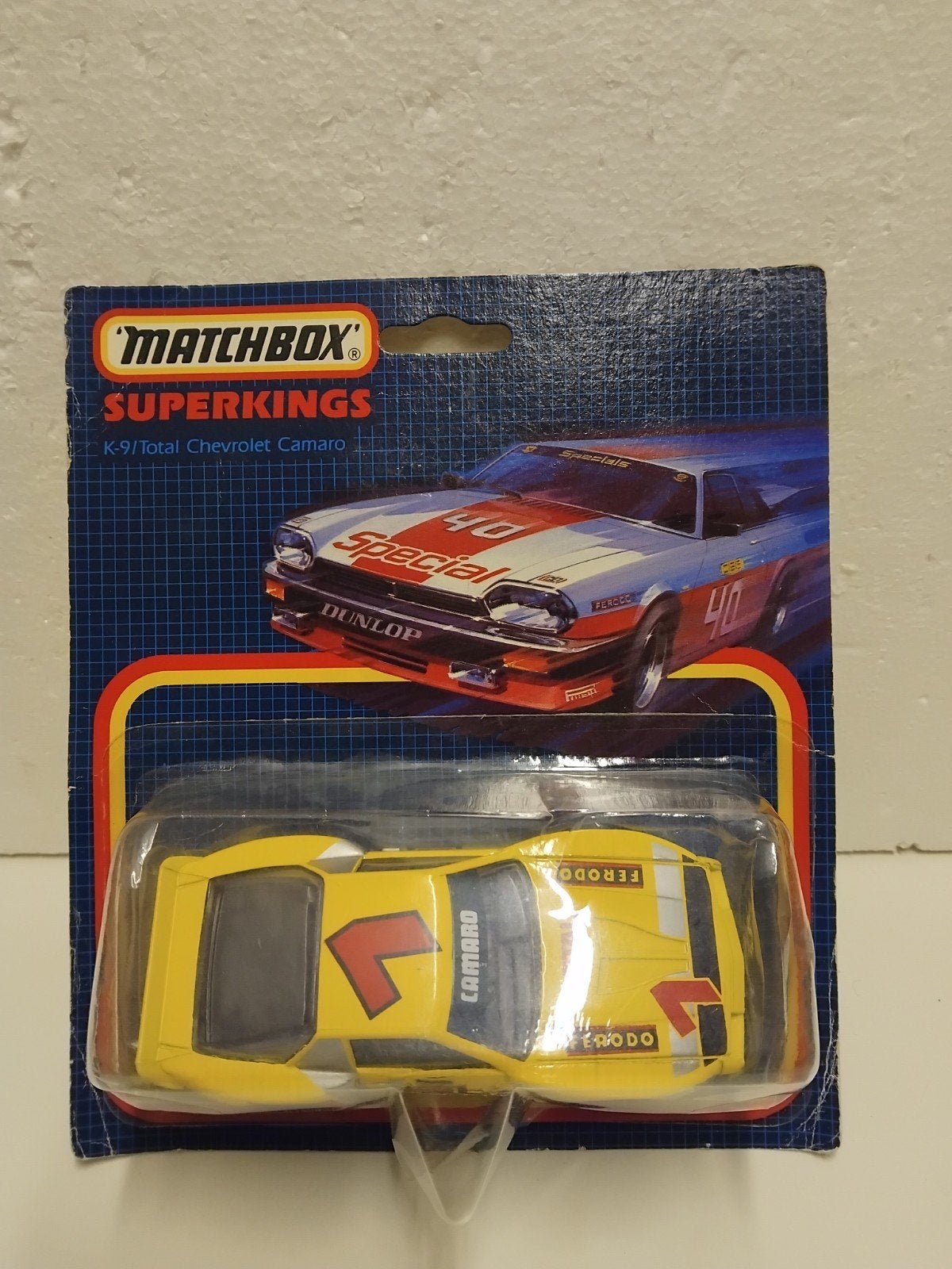 Matchbox Superkings Chevrolet Camaro of Ford Mustang, Ophalen of Verzenden, Zo goed als nieuw, Auto