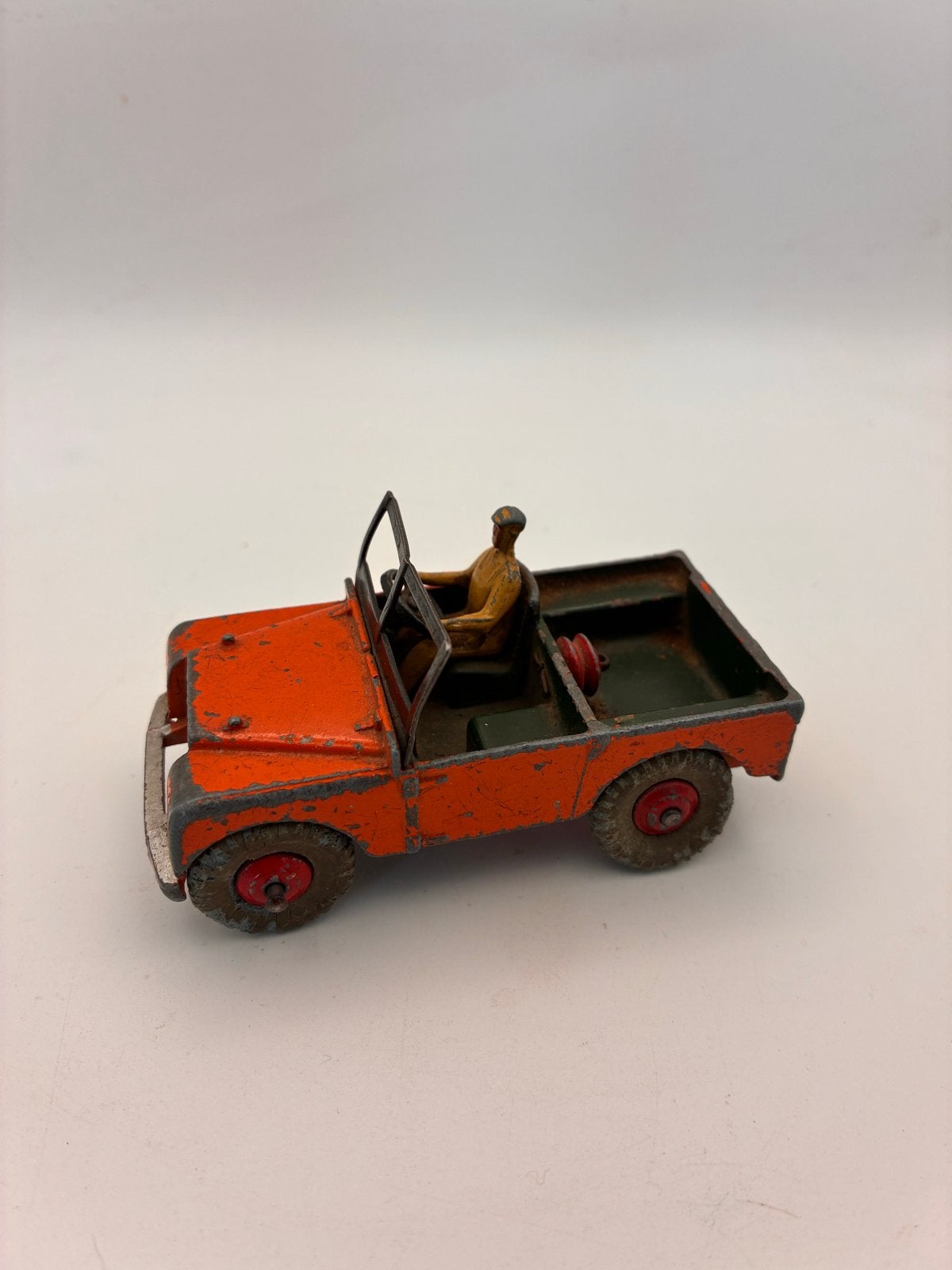Vintage Dinky Toys Land Rover - Oranje Speelgoedauto, Ophalen of Verzenden, Gebruikt