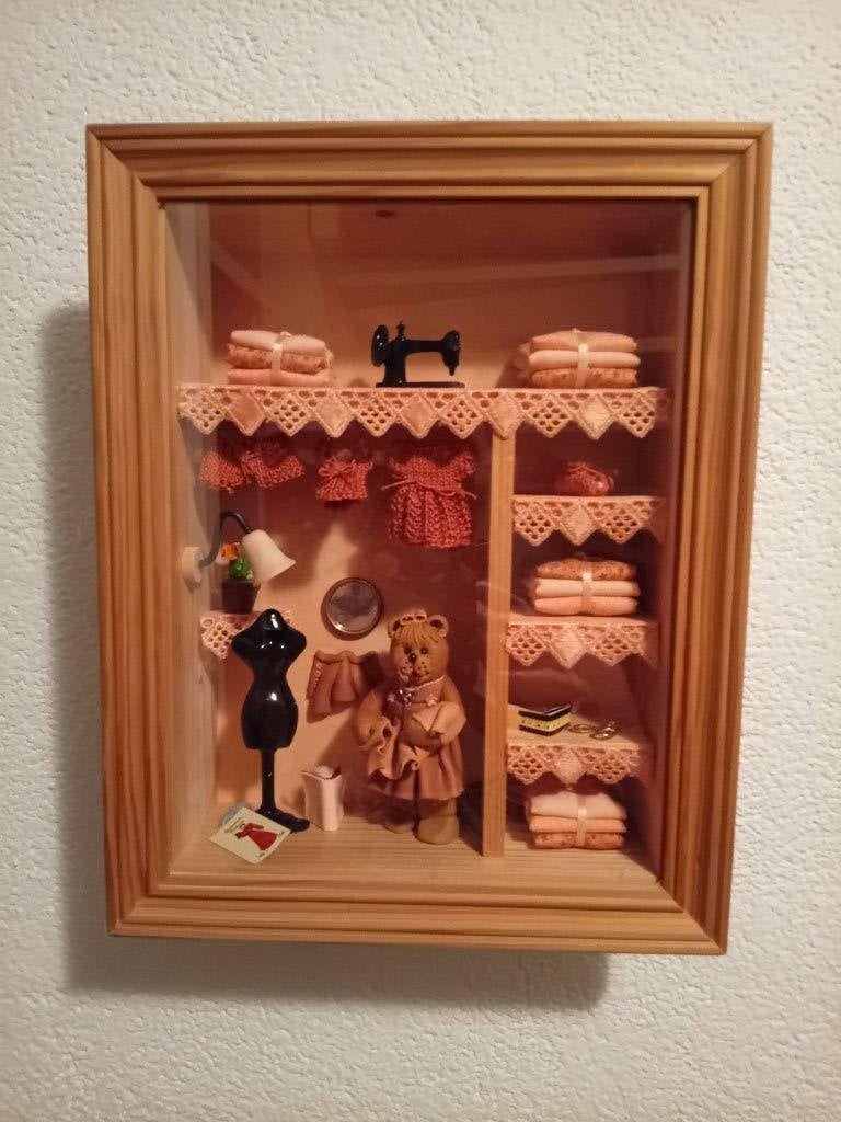 kijkkastje mini naaiatelier, Verzamelen, Ophalen of Verzenden, Zo goed als nieuw, Overige typen