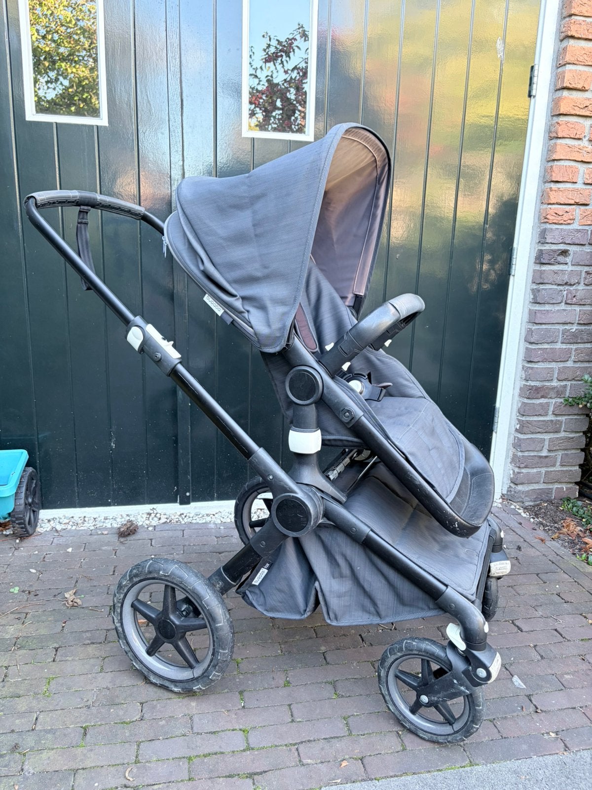 Bugaboo Fox 2 inc stoel, reiswieg, parasol, regenhoes, Ophalen, Gebruikt, Overige merken, Duomodel