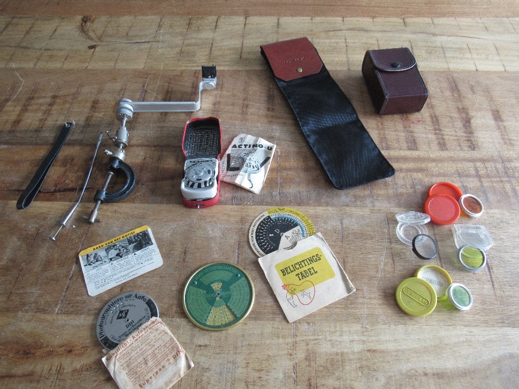 Vintage fotografie filters Actino U Belichtingsmeter statief, Ophalen of Verzenden, Gebruikt, Minder dan 50 mm, Overige typen