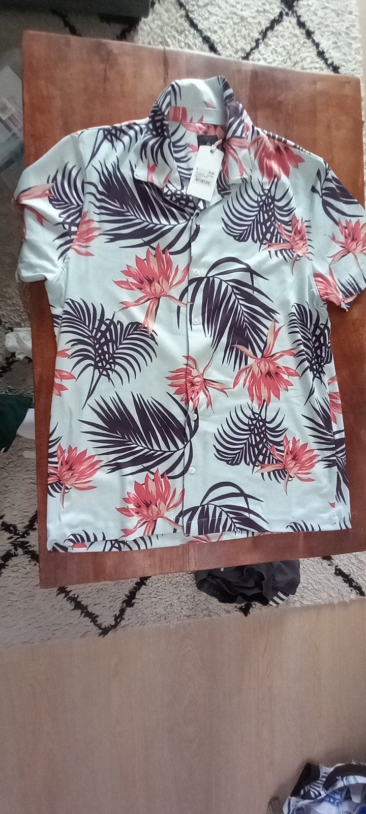 LOST/RESORT SHIRTS Heren overhemd met korte mouwen, Meerkleurig, LOST/RESORT SHIRTS, Nieuw, Ophalen of Verzenden