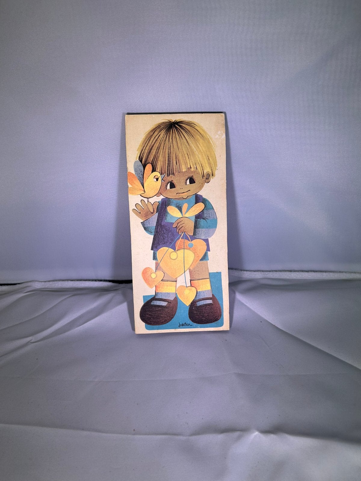 Vintage Jaklien houten paneel jaren 70, Ophalen, Zo goed als nieuw, Wanddecoratie