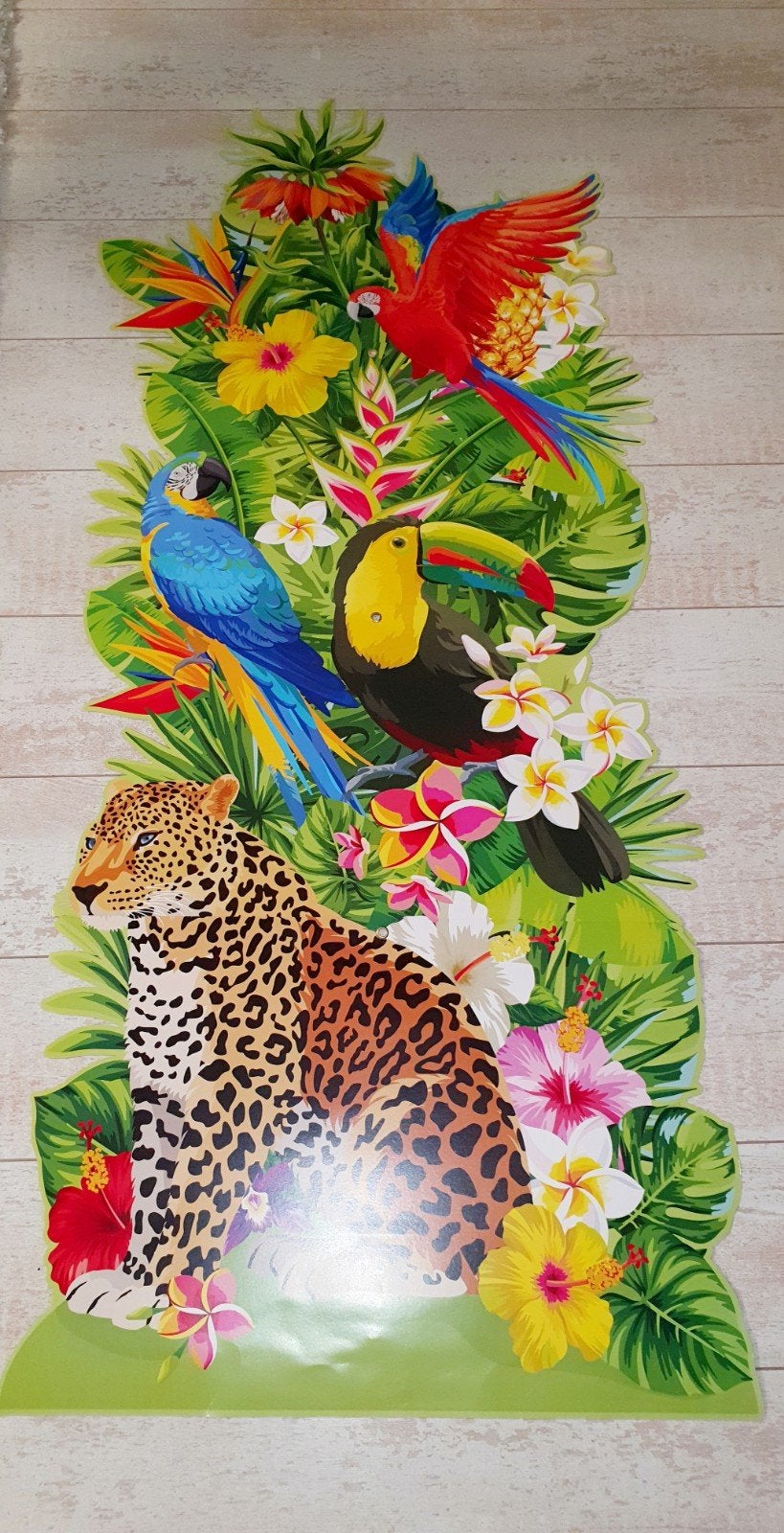 Feest decoratie x2 xl tropical thema feest, Hobby en Vrije tijd, Ophalen, Zo goed als nieuw, Versiering, Verjaardag