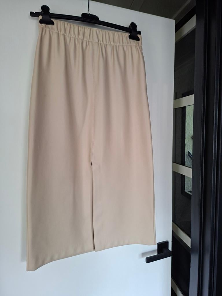 Prachtige leren Rok. Maat 36(Merk:Yaya)Prijs 35.-, Beige, Nieuw, Ophalen of Verzenden, Yaya