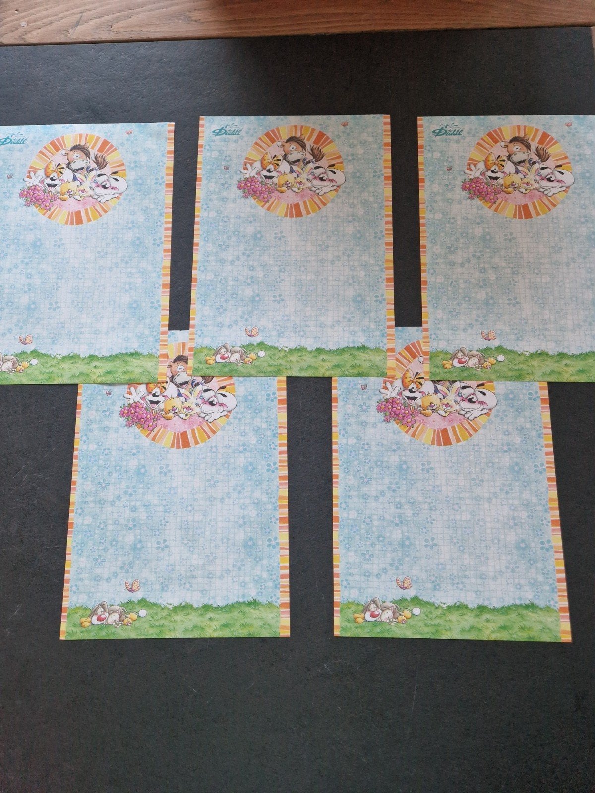 5 exclusieve Diddl A4 blaadjes, Verzamelen, Diddl, Ophalen of Verzenden, Diddl, Nieuw, Papier, Kaart of Schrift
