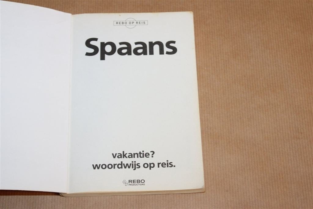 Spaans — Rebo Op Reis Taalgids Conversatiegids, Europa, Ophalen of Verzenden, Reisgids of -boek, Gelezen