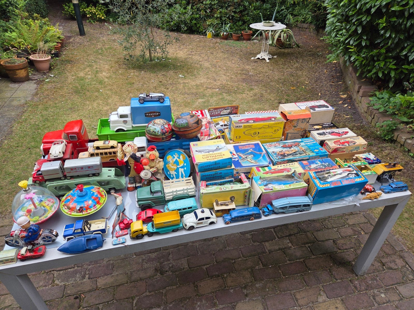 Verzameling oud blikken speelgoed modelauto's Dinky Toys, Ophalen of Verzenden