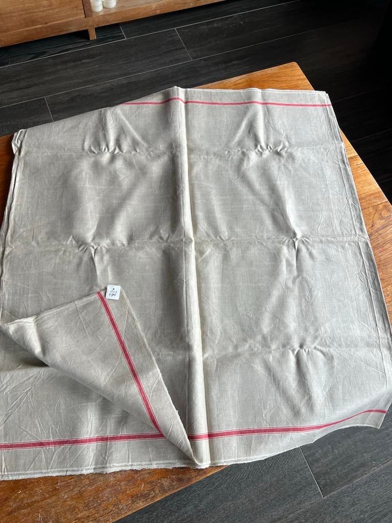 linnen tafelkleed, Huis en Inrichting, Keuken | Textiel, Gebruikt, Theedoek of Handdoek, Beige, Verzenden