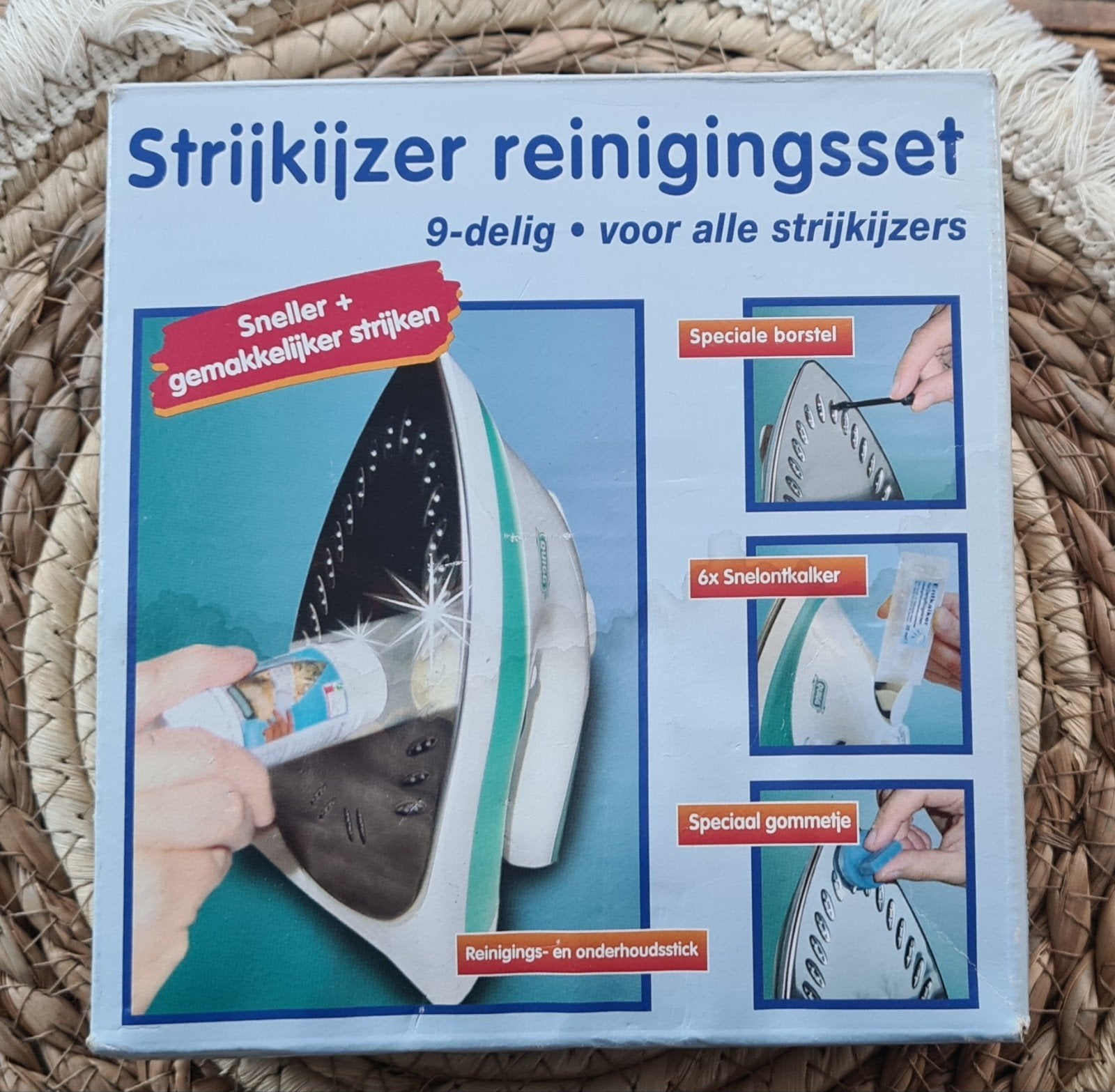 Strijkijzer Reinigingsset 9-delig - Voor alle strijkijzers, Witgoed en Apparatuur, Ophalen of Verzenden, Nieuw, Strijkijzer met snoer