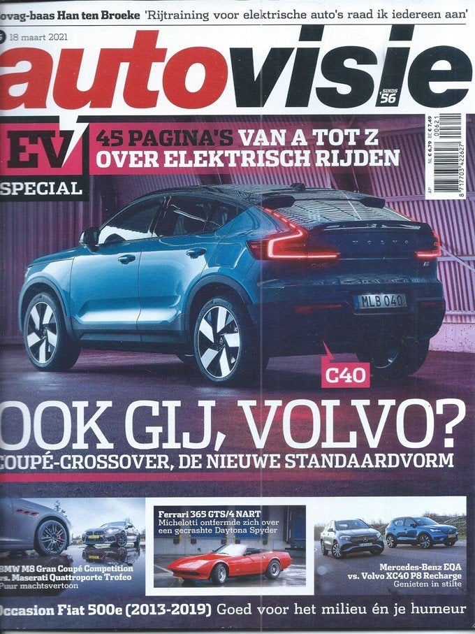 Autovisie 6 2021 : Fiat 500e - BMW M8 Gran Sport - Maserati, Boeken, Ophalen of Verzenden, Gelezen, Algemeen