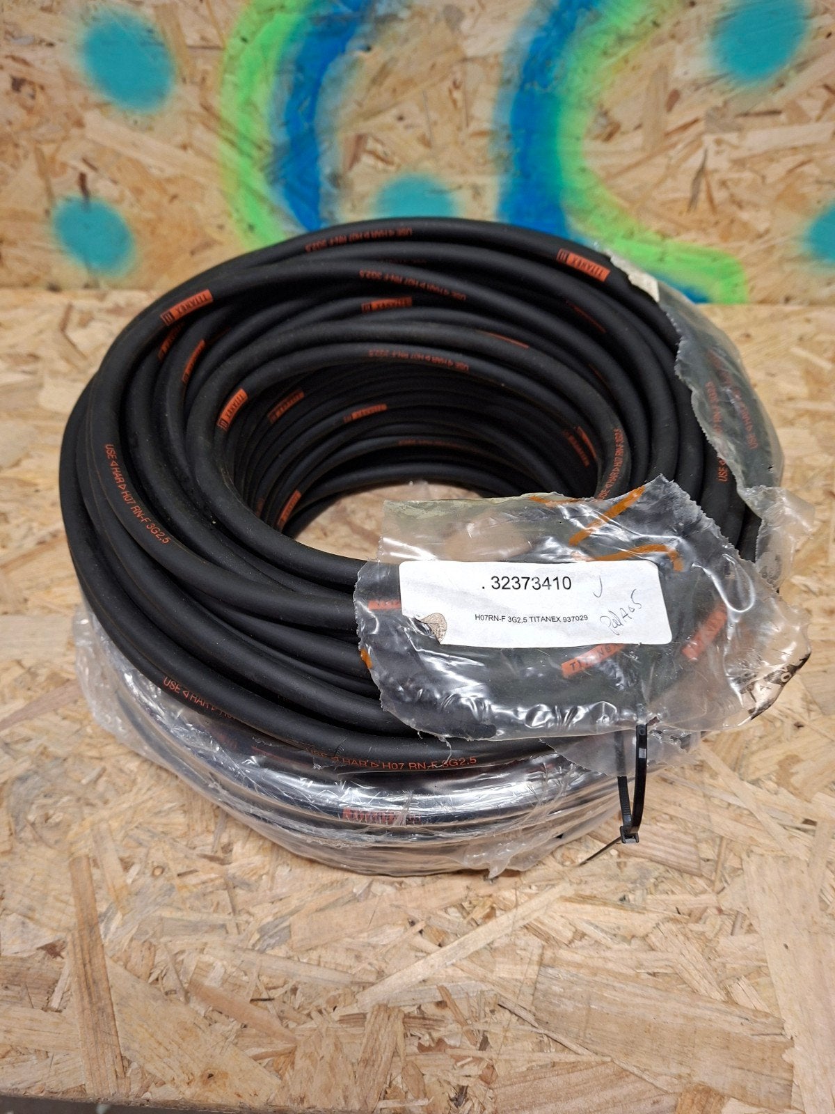 Nieuwe rol H07RN-F 3G2,5 Titanex kabel 100m, Ophalen of Verzenden, Nieuw, Kabel of Snoer