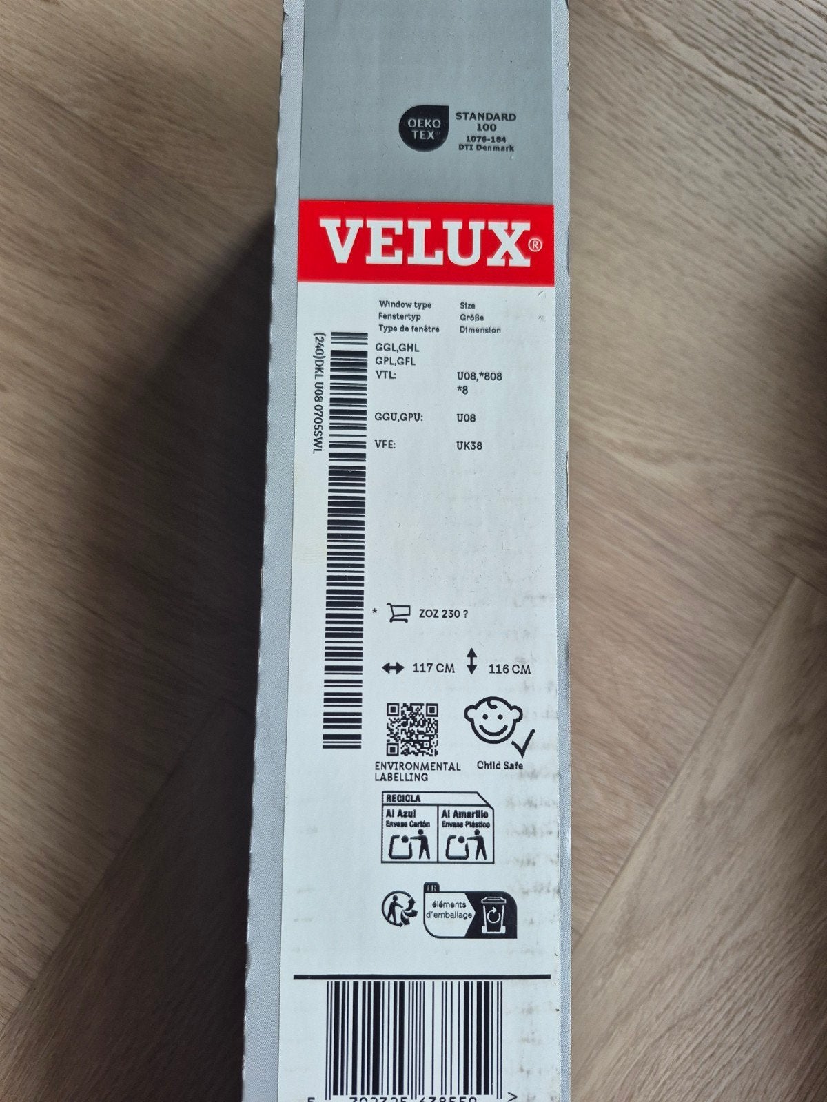 Velux ramen: U08, *808, *8, UK38 verduisterende rolgordijne, Huis en Inrichting, Ophalen, Rolgordijn, Verduisterend, Nieuw