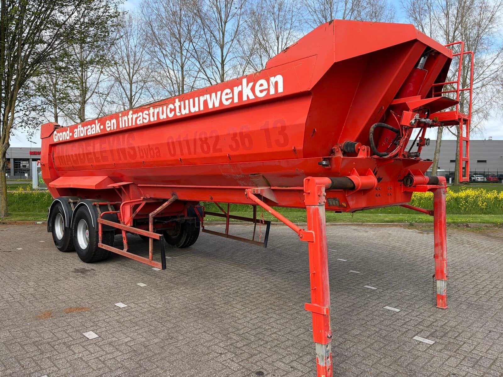 Robuste Kaiser S 3302G37 tipper semi-trailer, Auto's, Overige brandstoffen, Bedrijf, Aanhangers en Opleggers, Te koop