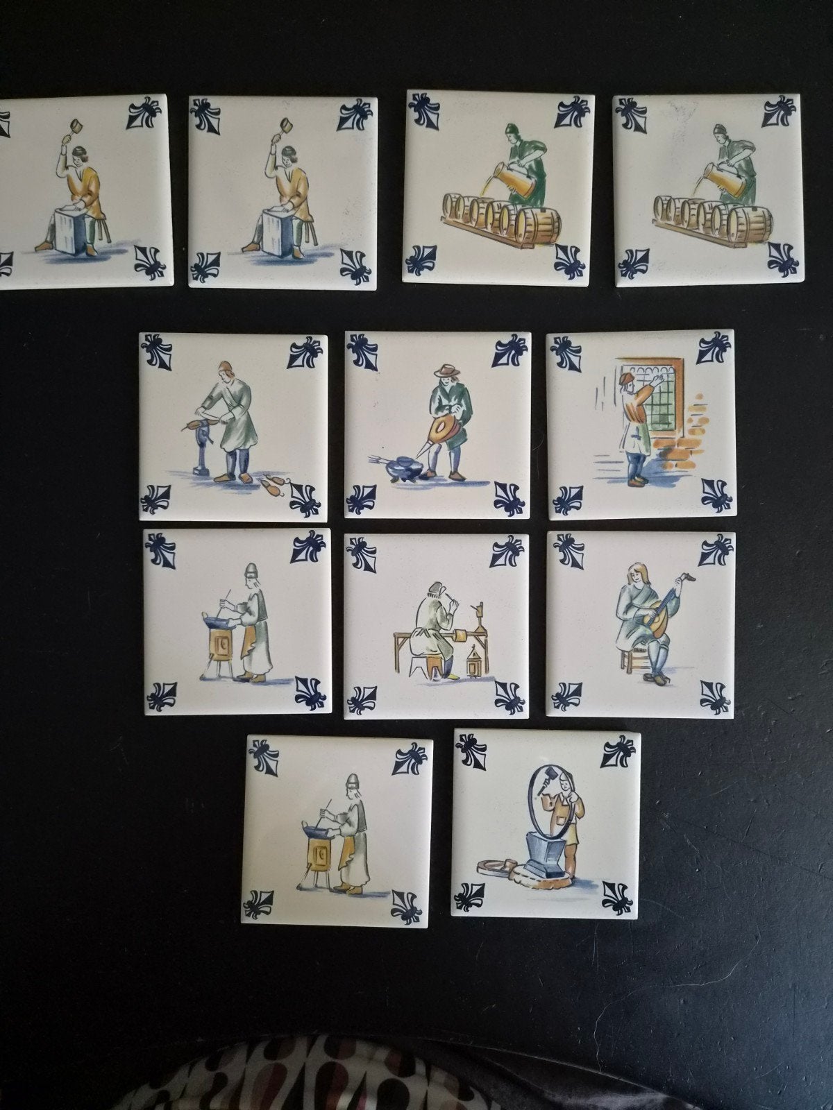 KLM Business Class Tegeltjes - Ambachten Collectie, Ophalen of Verzenden