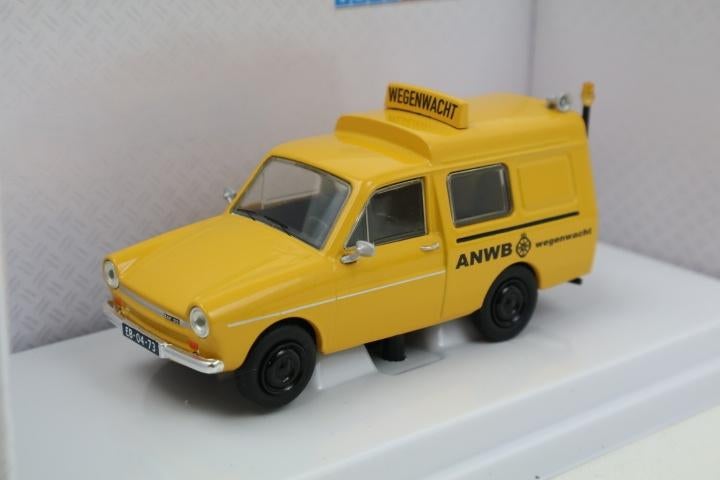 1:43  DAF 33 Bestel ''ANWB''  -  Tema Toys  -  Nu € 23,75, Hobby en Vrije tijd, Modelauto's | 1:43, Overige merken, Auto, Info@bram-modelcars.nl