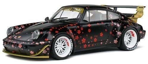 Porsche 964 RWB '21 AOKI zwart - 1:18 - Solido, Solido, Solido, Rue de L' Ecusson 2, 56120 Josselin France, Nieuw