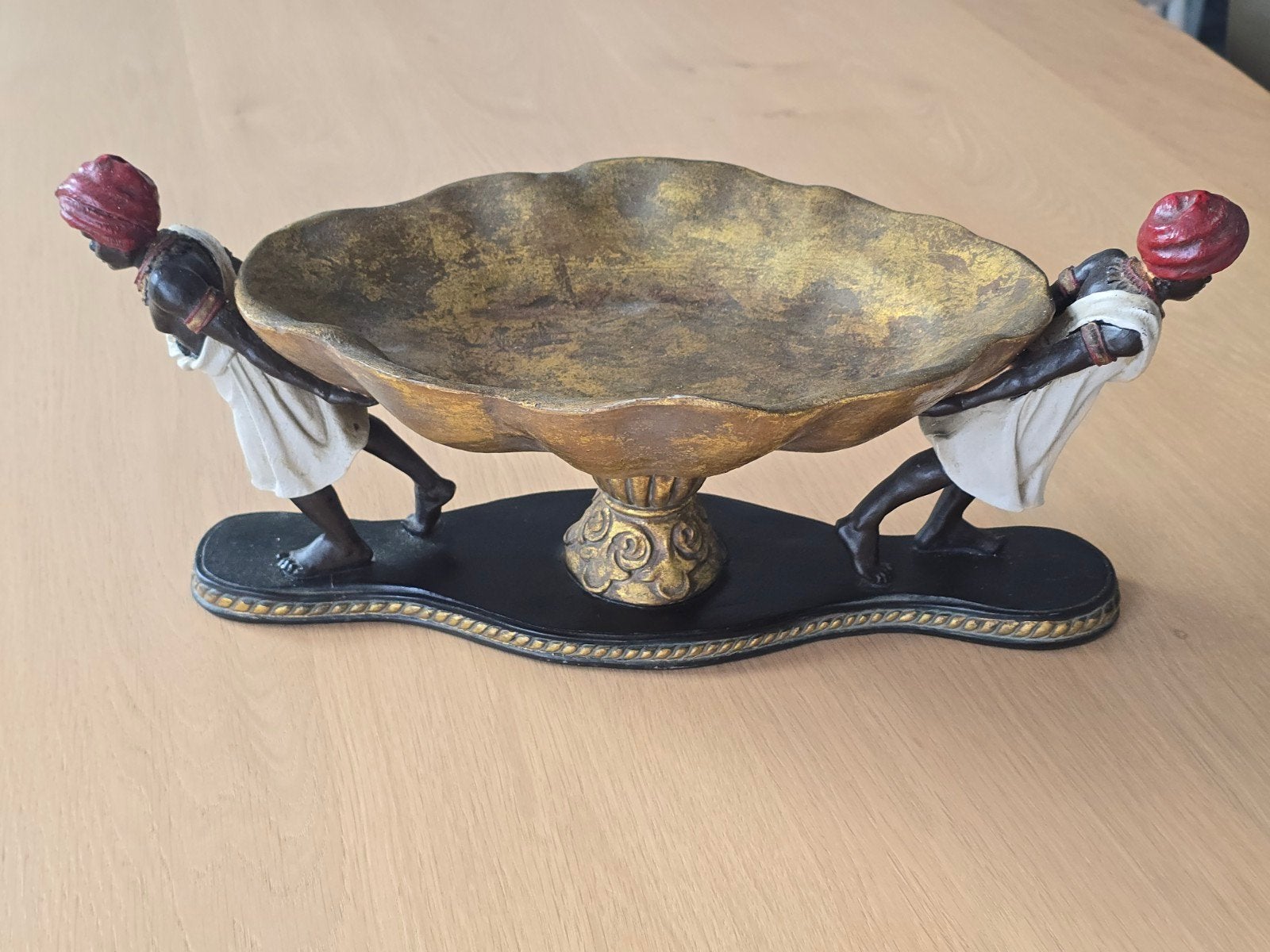 vintage italiaans Blackamoor schaal mid century -Hars - €249, Ophalen of Verzenden