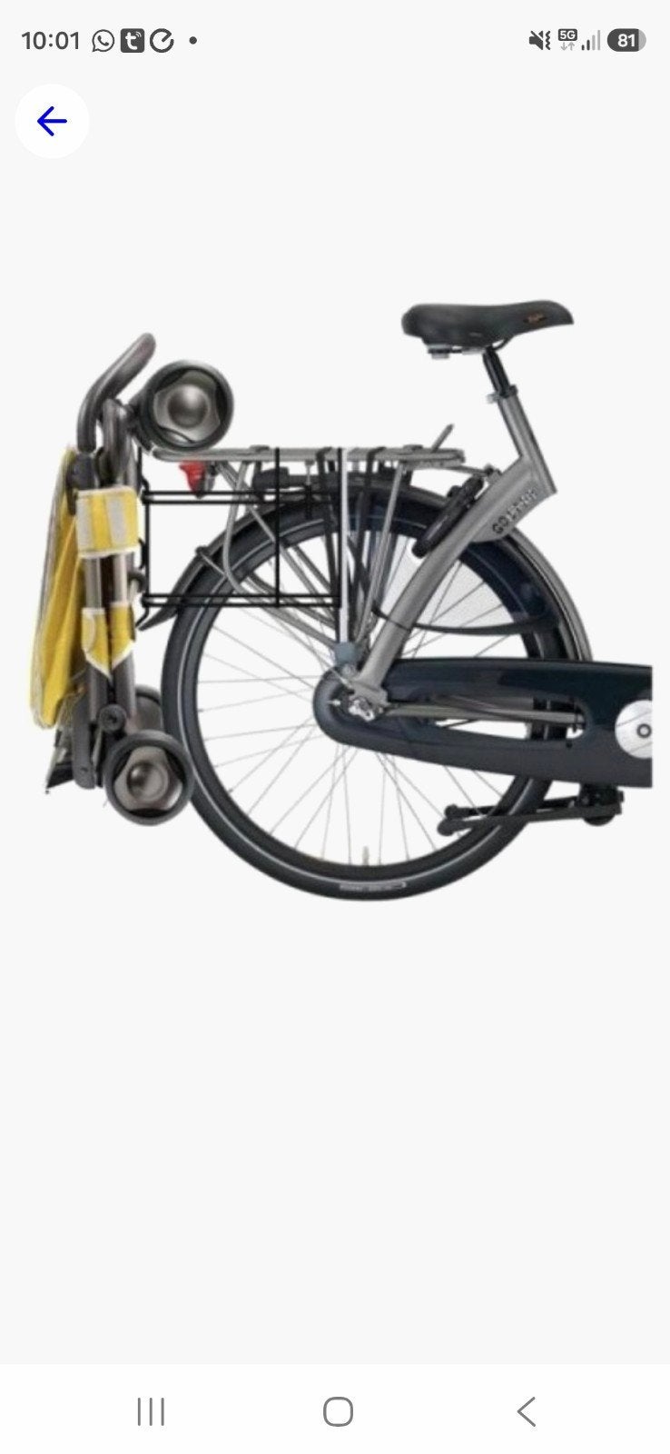Nuna Pepp fietsendrager/fietsadapter, Ophalen of Verzenden, Gebruikt