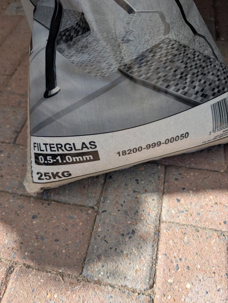 Filterglas 0.5-1.0mm 25KG voor zandpomp (gratis af te halen), Ophalen, Gebruikt, Overige typen