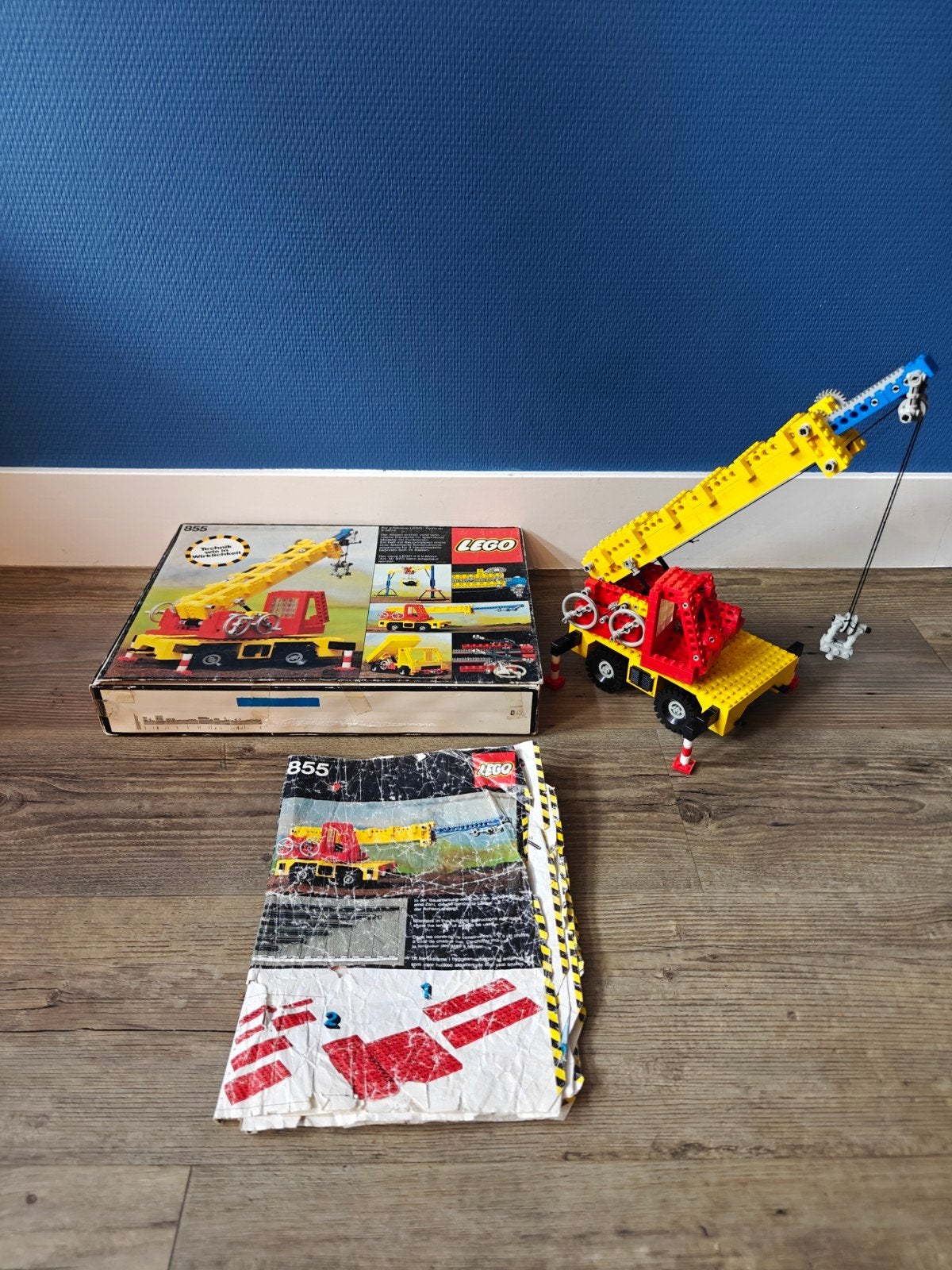 LEGO Technic Kraanwagen 855 - Vintage Model, Ophalen of Verzenden, Gebruikt, Overige merken