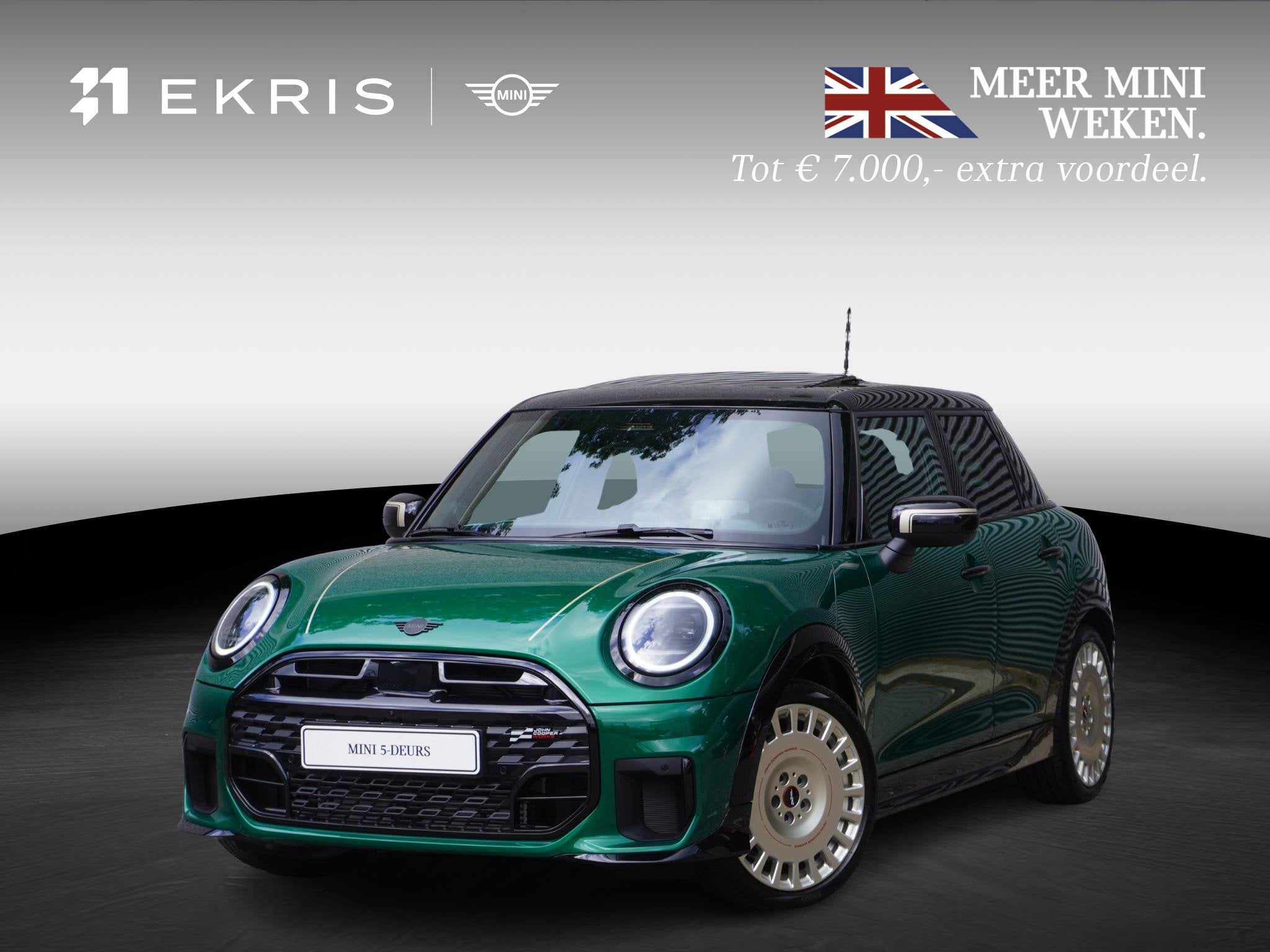 MINI 5-Deurs Cooper C | John Cooper Works Uitvoering | Pakke, 156 pk, Leder en Stof, Bedrijf, Nieuw