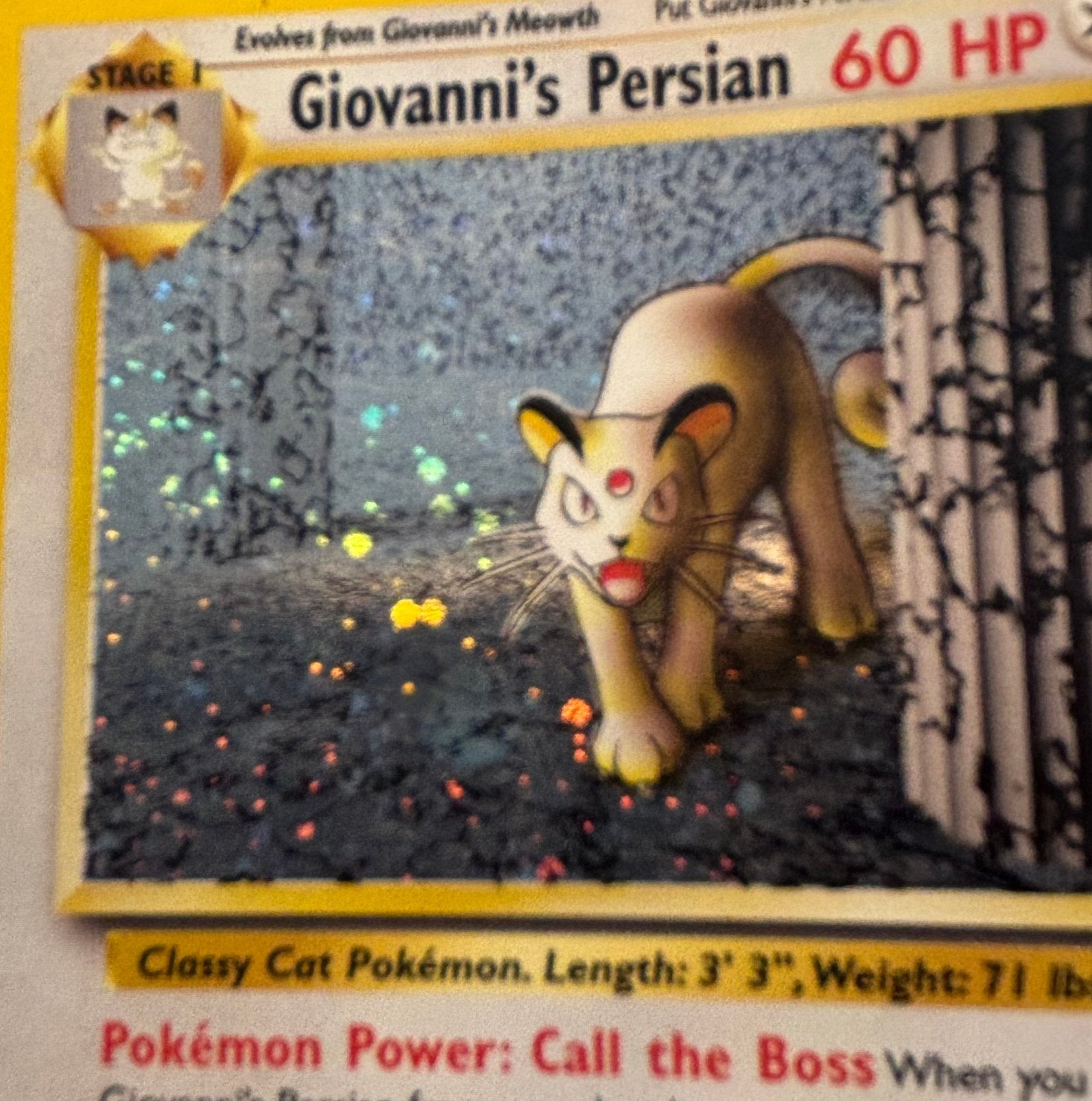 Giovanni Persian met Swirl, Ophalen of Verzenden, Zo goed als nieuw, Losse kaart, Foil