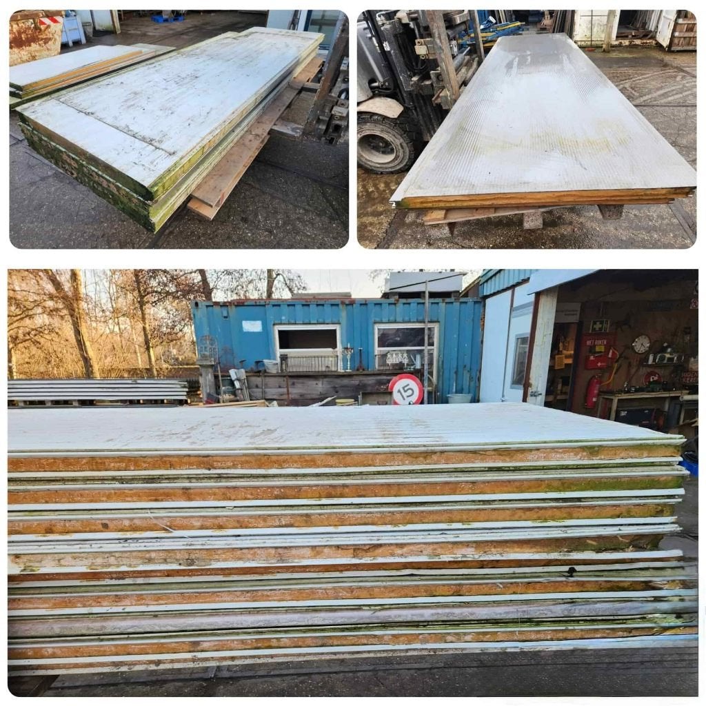2630 - Diverse sandwichpanelen, grote partij, Doe-het-zelf en Verbouw, Ophalen, Gebruikt, Overige materialen, 50 tot 100 mm