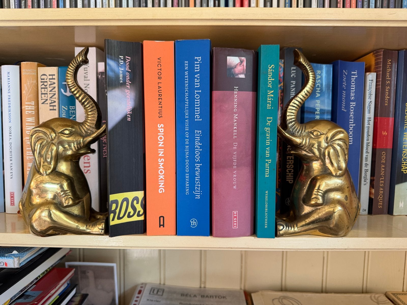 Set van 2 Superbrass olifant boekensteunen, Ophalen of Verzenden, Zo goed als nieuw