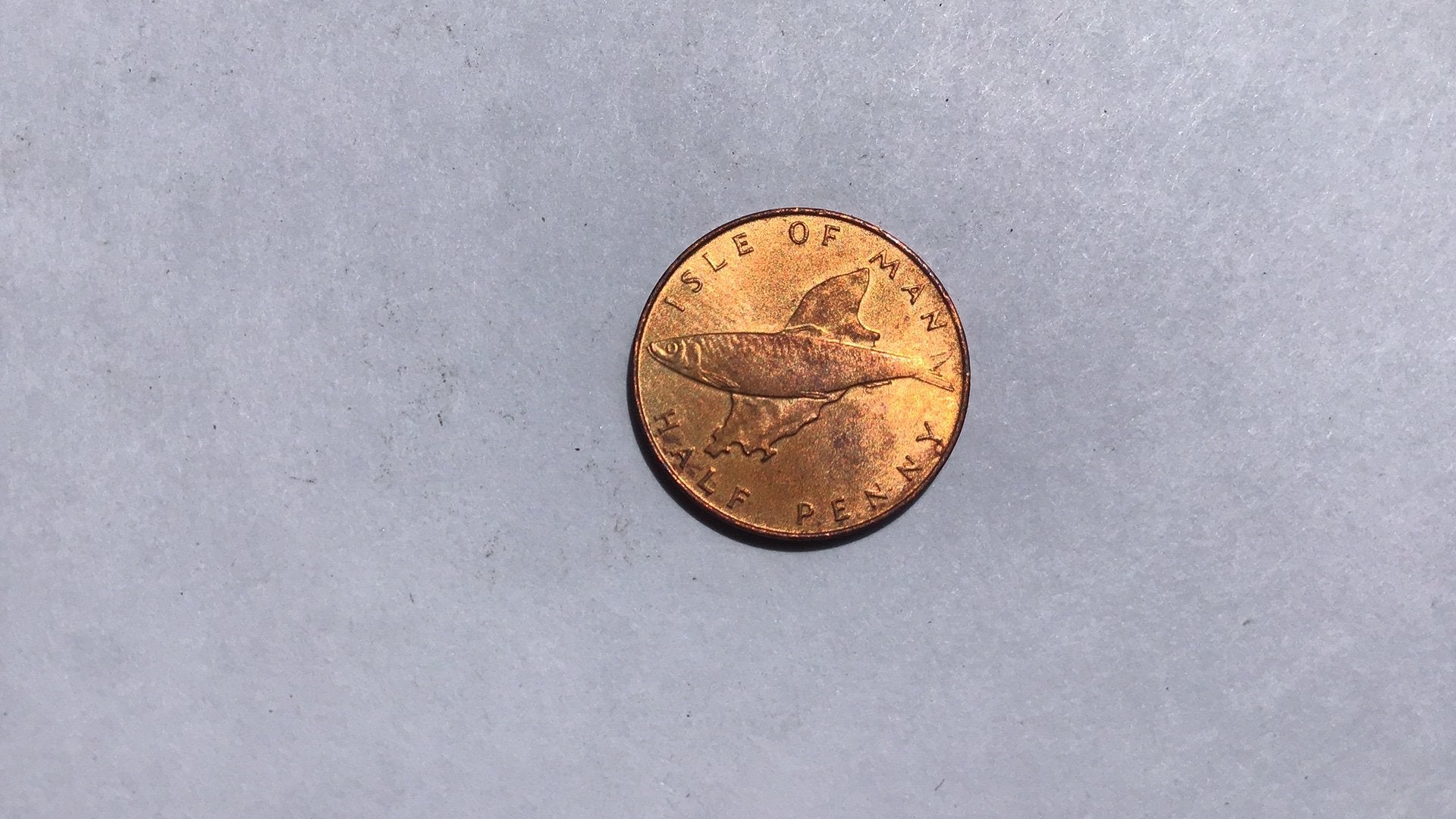 Isle of Man 1/2 penny 1976., Ophalen of Verzenden, Overige landen