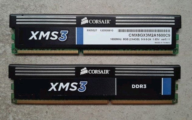 Werkgeheugen, 2x 4 Gb DDR3 RAM modules (totaal 8 Gb), Computers en Software, Gebruikt, 8 GB, DDR3, Ophalen of Verzenden